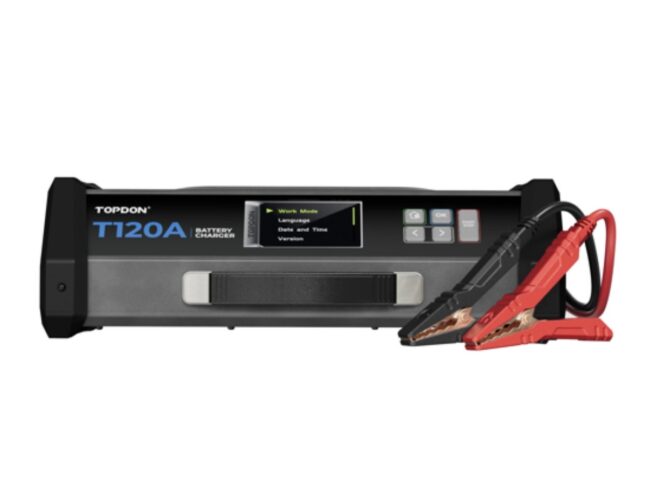 TOPDON - Tornado T120000 - 120A Stable Power Supply and 12V Battery Charger With 5m Cables
